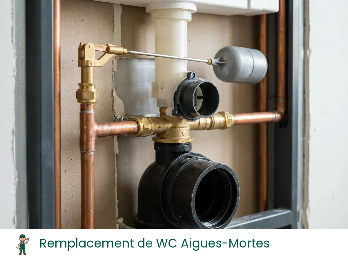 Remplacement de WC à Aigues-Mortes